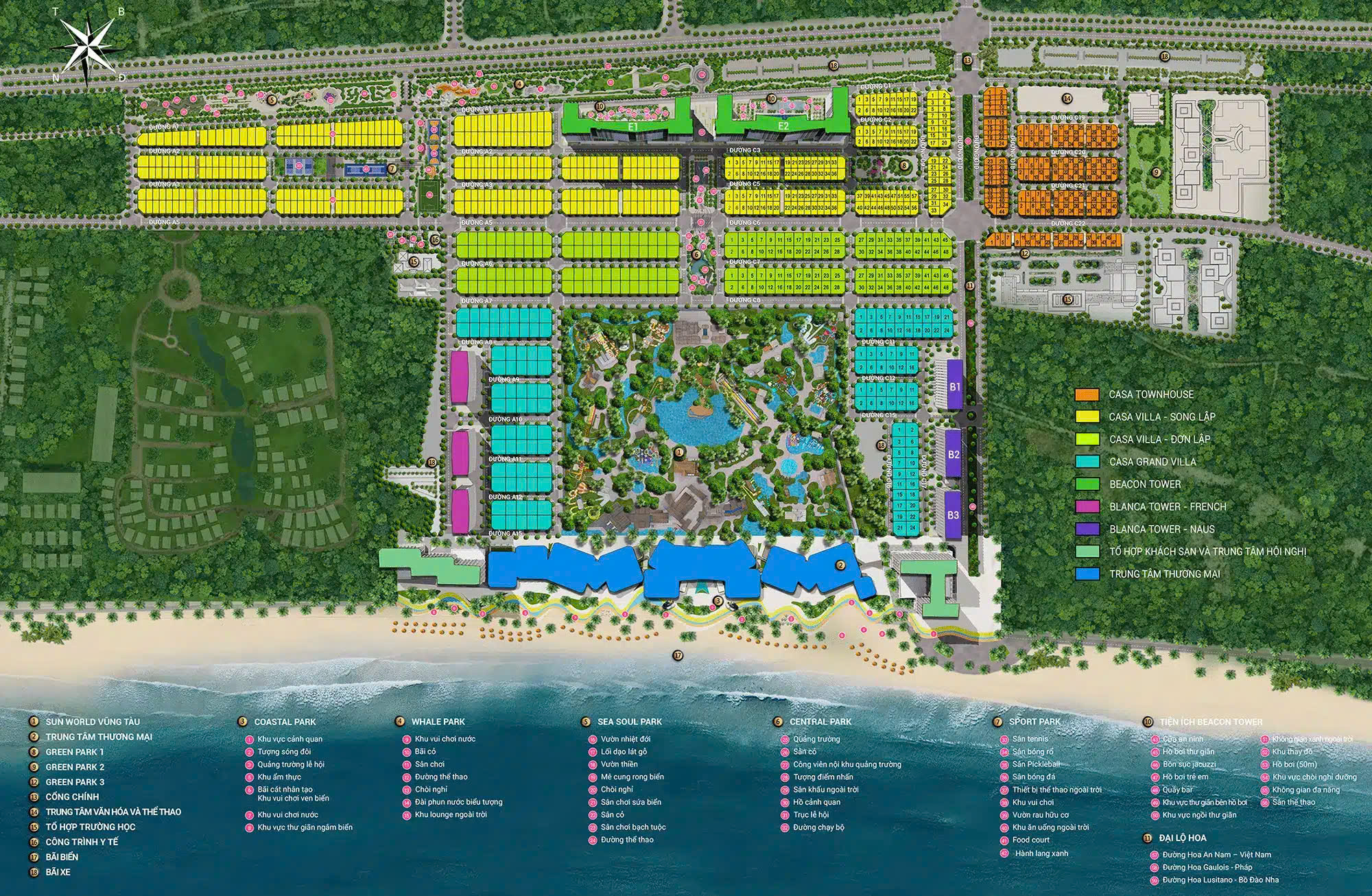 Mặt bằng tổng quan Blanca City